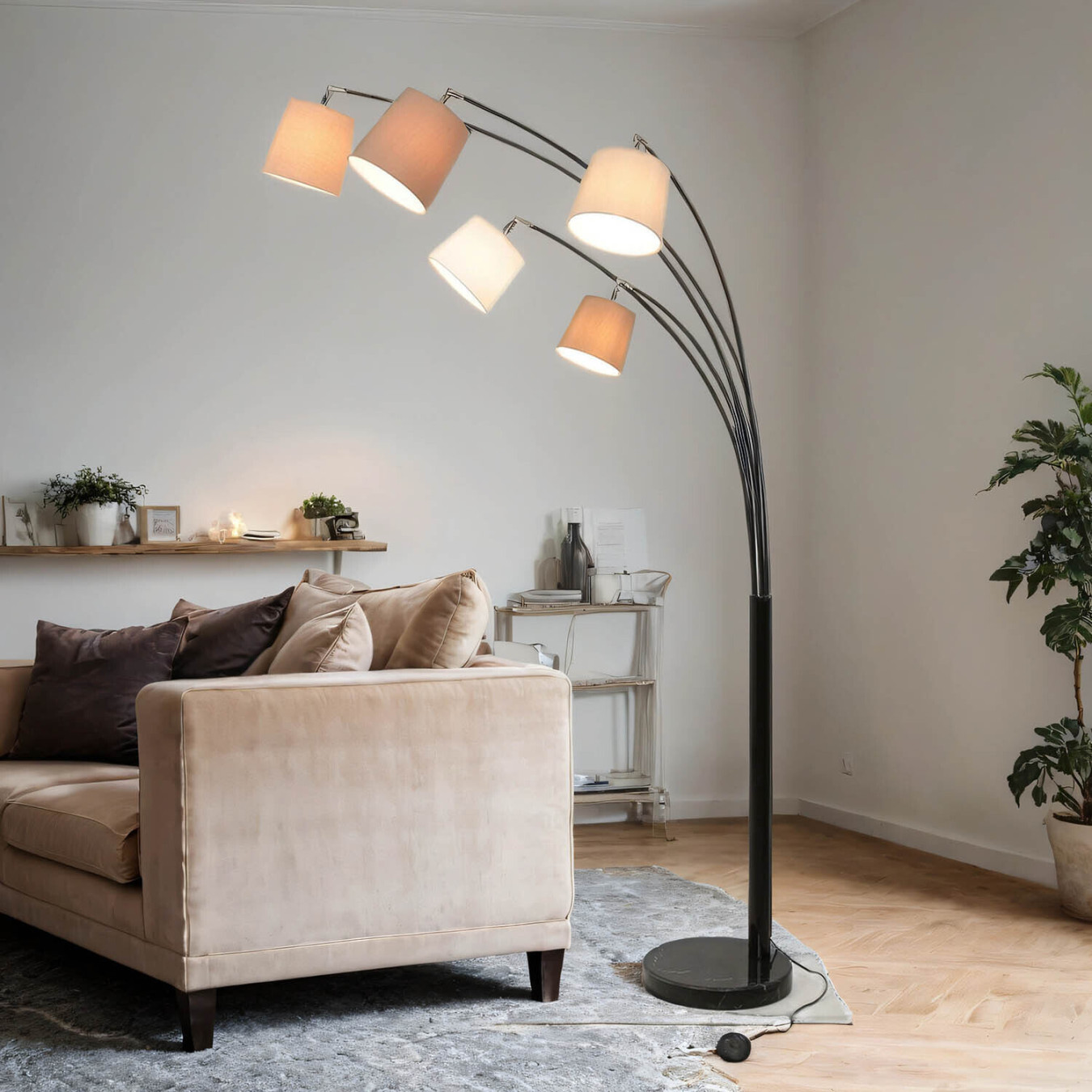 Design Stehlampe DJERE Modern cm Wohnzimmer Leuchte